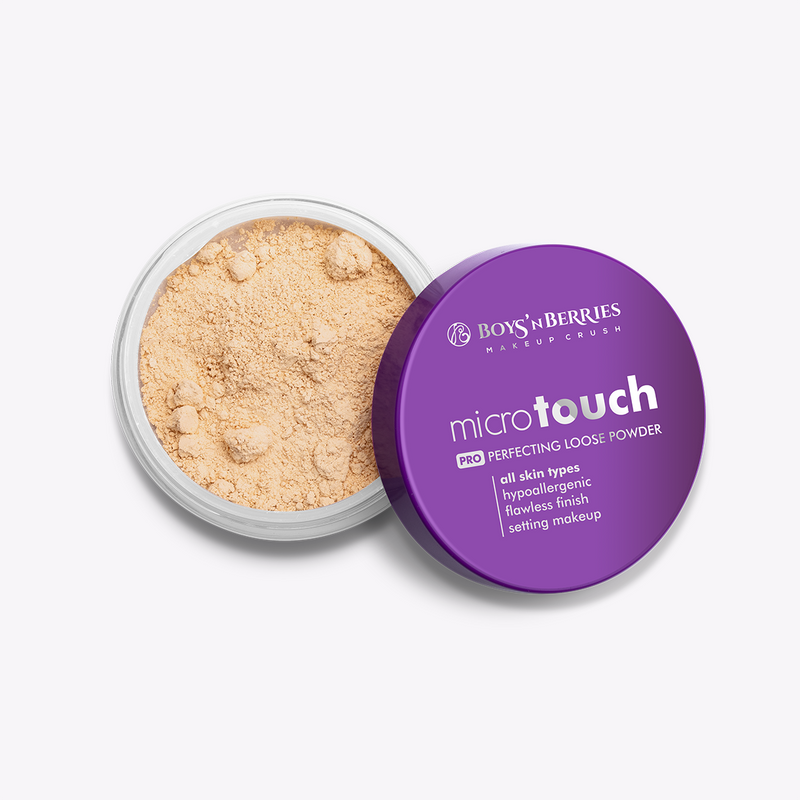 MicroTouch Perfecting Loose Powder Beige, Loose Face Powder, Boys'n Berries