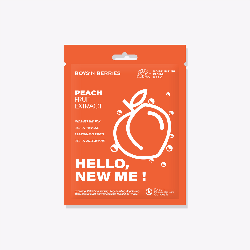Hello, New Me! Peach Mask, Face Mask, Boys'n Berries
